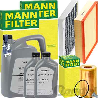 MANN INSPEKTIONSPAKET passend für 2.0 TDI VW CRAFTER 2E/F+ORIGINAL 0W-30 MOTORÖL