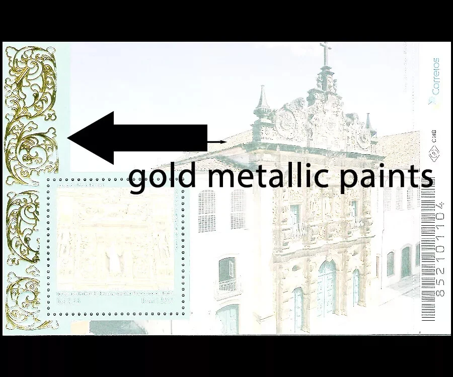 Igreja estilo barroco 2017 Brasil arquitetura архитектура tintas metálicas douradas - Imagem 2 de 3