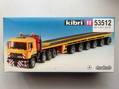 KIBRI 53512 MB w/Low Loader Trailer "Nooteboom", Scale 1/87, Ref. A001 - Photo 1/3