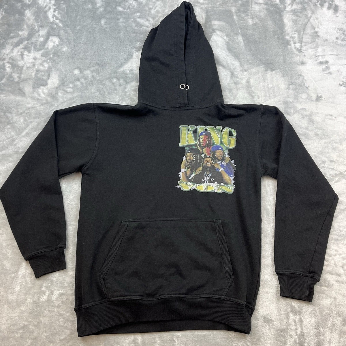 Hard Turn King Von Sweatshirt Mens Size Medium Black Graphic Print Lil Durk