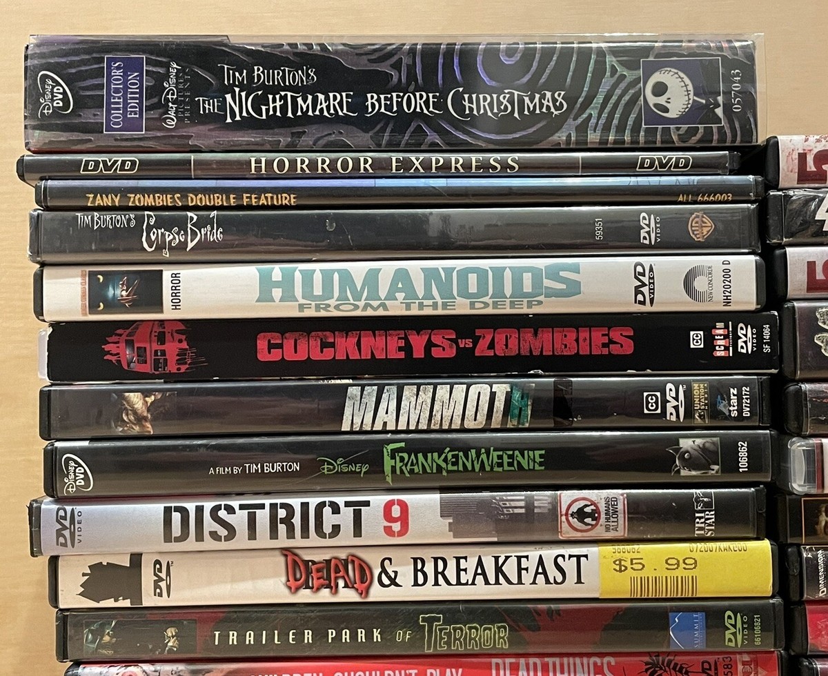 56 Horror Sci-Fi DVD Movie Lot w Box Sets Containing 302 56 Horror Sci-Fi DVD Movie Lot w Box Sets Containing 302