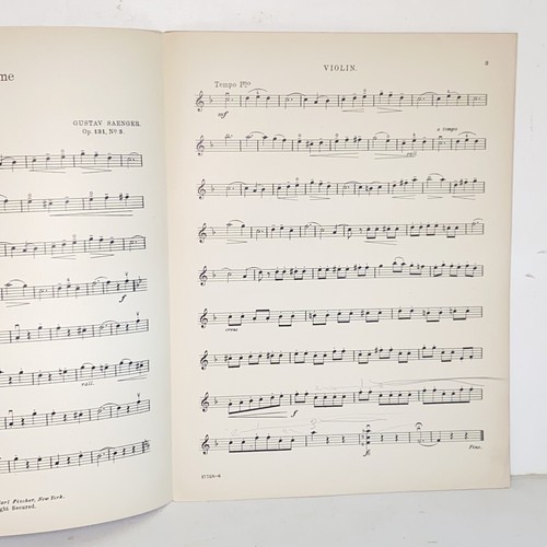 Antique 1914 Spring Time First Position Violin Sheet Music by Gustav Saenger - Picture 8 of 12