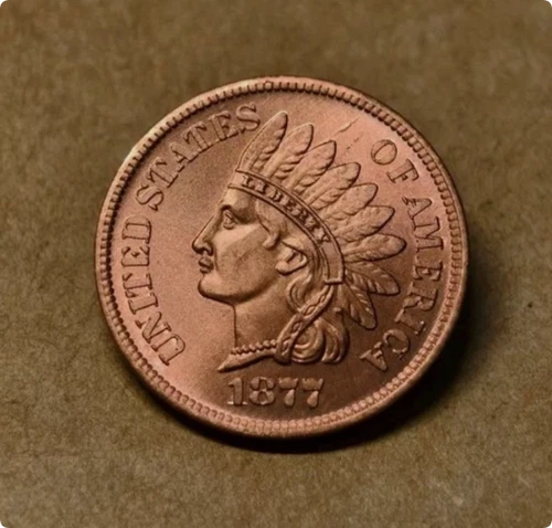 ---1877 Indian Head Penny Extremely Fine--As shown in the figure