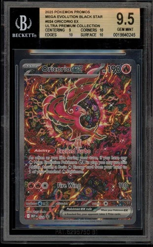 Pokemon Oricorio ex Mega Charizard X ex Ultra-Premium Coll. Promo #024 BGS 9.5