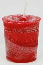 Crystal Journey Candles Courage Red Herbal Votive Reiki Charged Ritual Candle