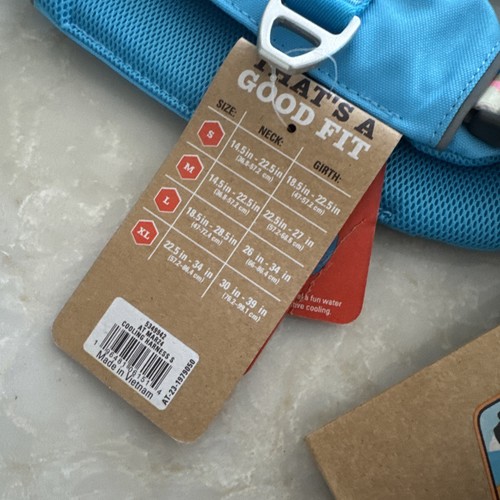 NEW NWT Arcadia Trail Cooling Dog Harness SIZES Medium XL BLUE PUP Gift - Picture 5 of 12