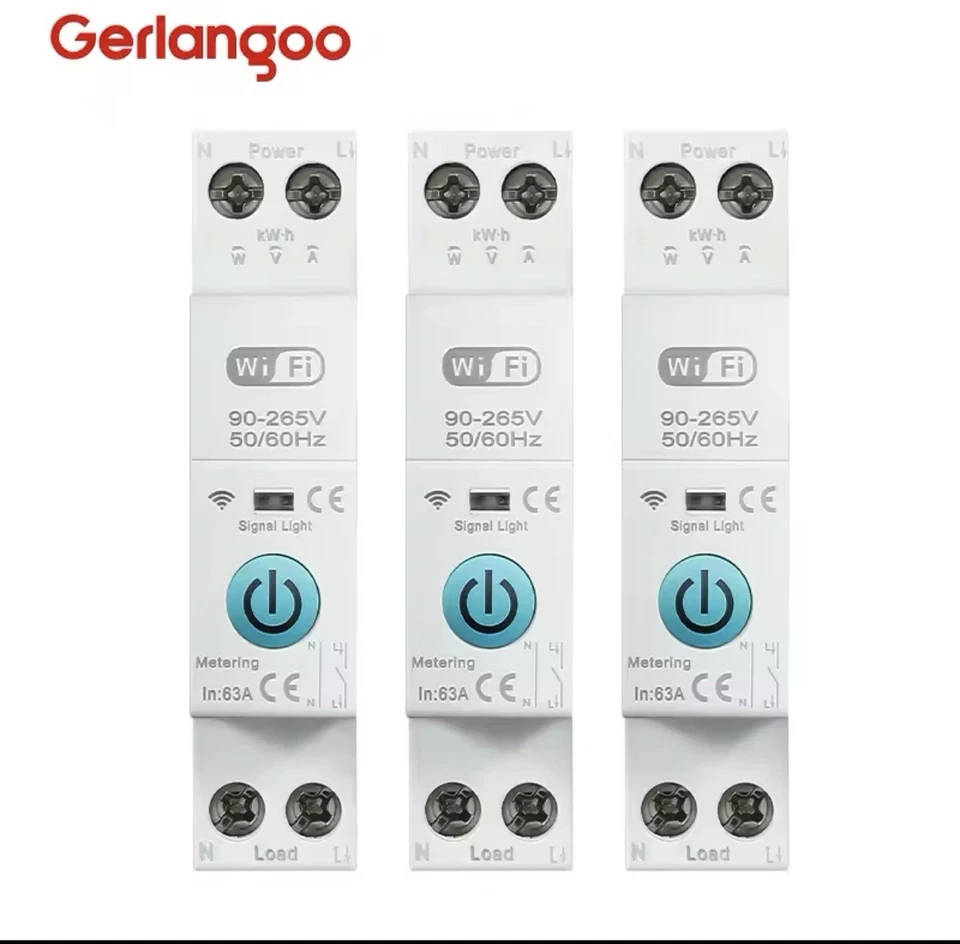 Interruttore Magnetotermico Wifi App Alexa Google Assistant Corrente - Image 3 of 4