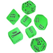 7Pcs Date Night Dice Acrylic Games Ideas for Adults 7luminous 