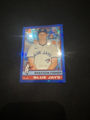 2025 Topps Heritage High Number - Braydon Fisher #646 Chrome Blue Border /150...