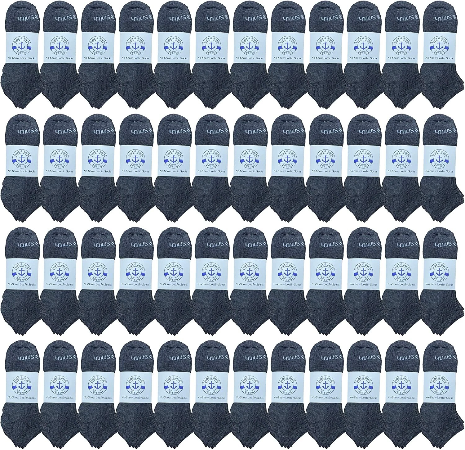 48 Pack BILLIONHATS Men's Cotton Training Socks Thin Low Cut Sport Socks, 6-8