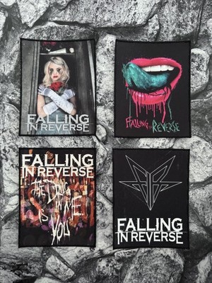 SMALL SEW ON PRINTED PATCH BATTLE JACKET ~ 10.5 x 13.5cm ~ FALLING IN REVERSE
