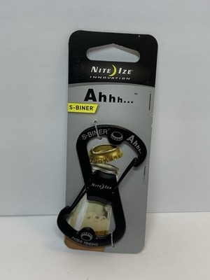Nite Ize Ahhh Aluminum Dual Bottle Opener, S-Biner Dual Carabiner Patent Pending