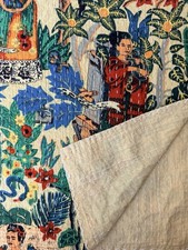 Vintage Frida Kahlo Kantha Quilt Throw Blanke...