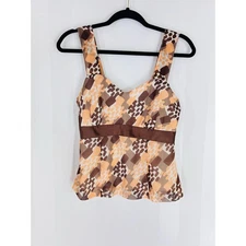 METRO STYLE Women’s Multicolor Sheer Top Sz 4