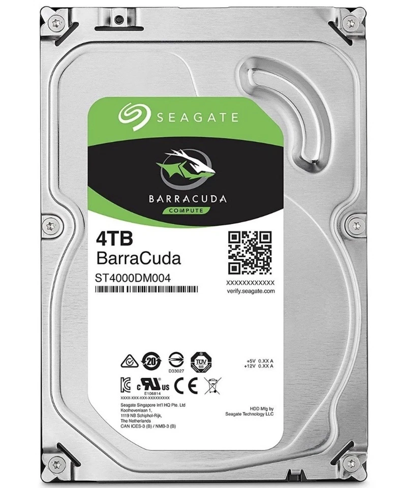4TB Seagate Barracuda 3.5” HDD - NEW, SEALED