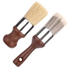 2pcs Salve Brush for Furniture, Leather  Wood Care Cleaning Brush Wax