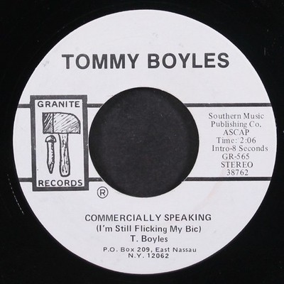 TOMMY BOYLES: commercially speaking / done it again GRANITE 7'' Single 45 RPM