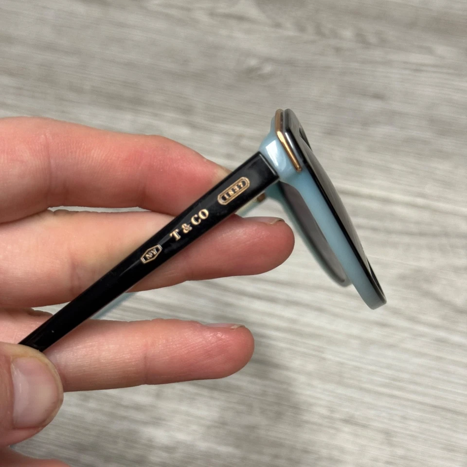 Tiffany & Co. TF4146 8055/3C Frames Only Black/Blue Cat Eye Sunglasses 56-18-145 - Image 4 of 4