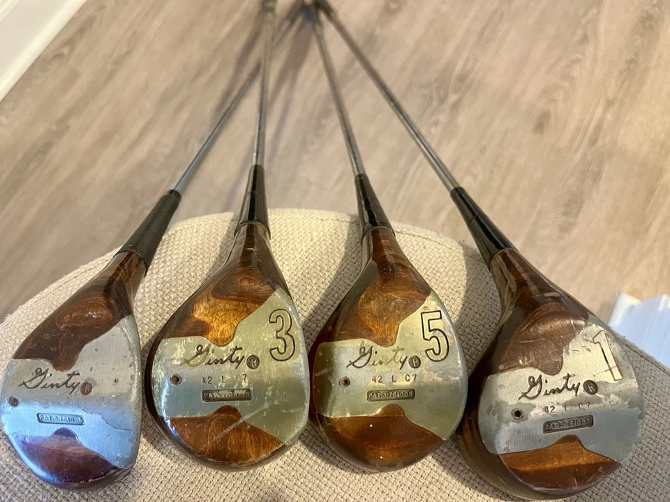 Juego de palos de golf vintage Stan Thompson GINTY - 4 maderas Foto 3 de 4