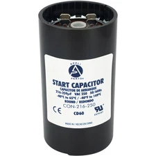 Appli Parts CON-216-250 Motor Start Capacitor 216-259 MFD uF, 250 VAC. Universal