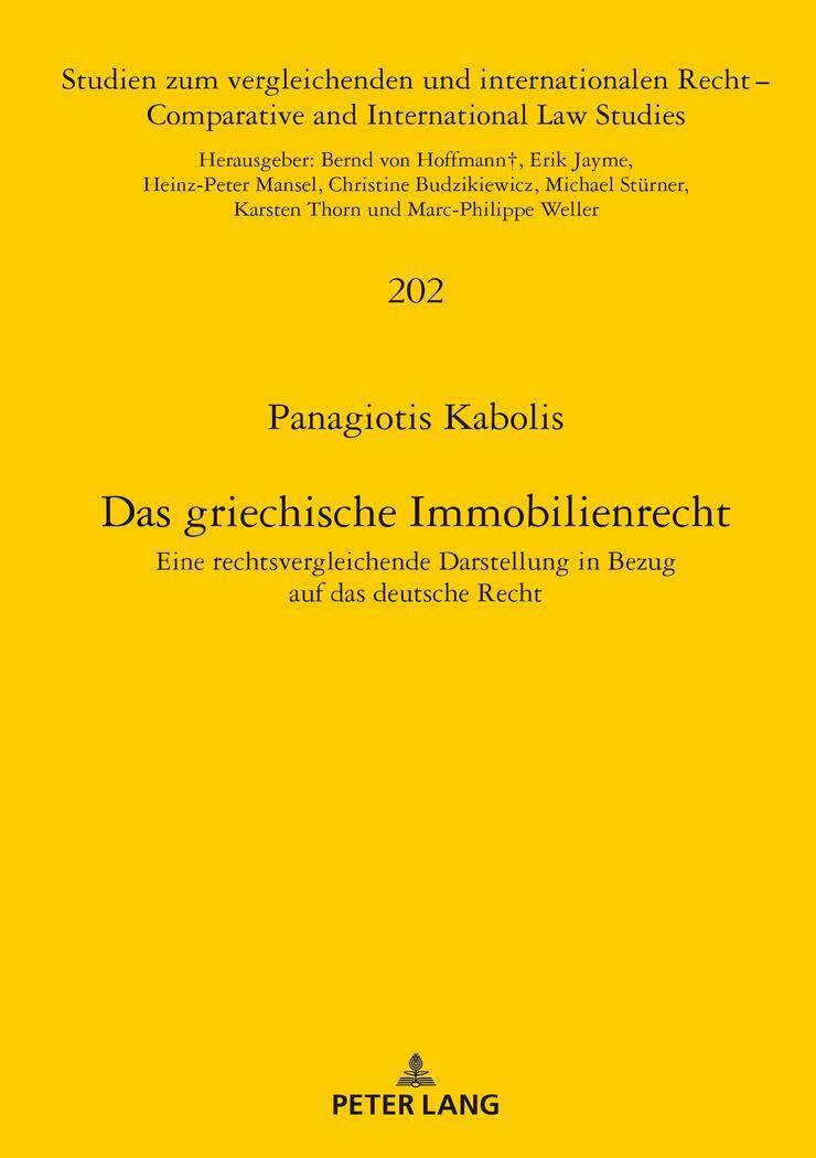 Das griechische Immobilienrecht | Panagiotis Kabolis | Buch | HC gerader Rücken - Panagiotis Kabolis