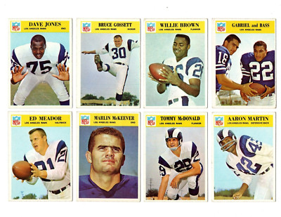 1966 Phila LOS ANGELES RAMS team set VG EX--D.Jones, M.Olsen!!