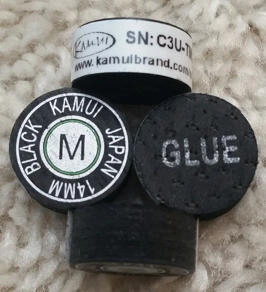 FREE SAME DAY SHIPPING (1) Genuine Kamui Black MEDIUM Pool Cue Tip