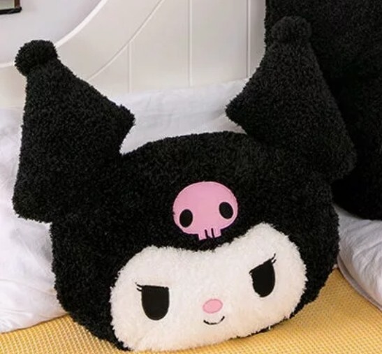 Hello Kitty Sanrio & Friends Stuffed Kuromi 20 Inch Head Plush Toy