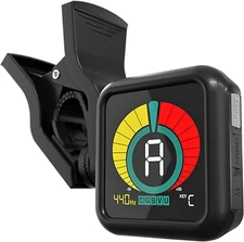 Professional Clip-On Tuner for All Instruments-Multi-Key Modes - Guitar, Ukulele