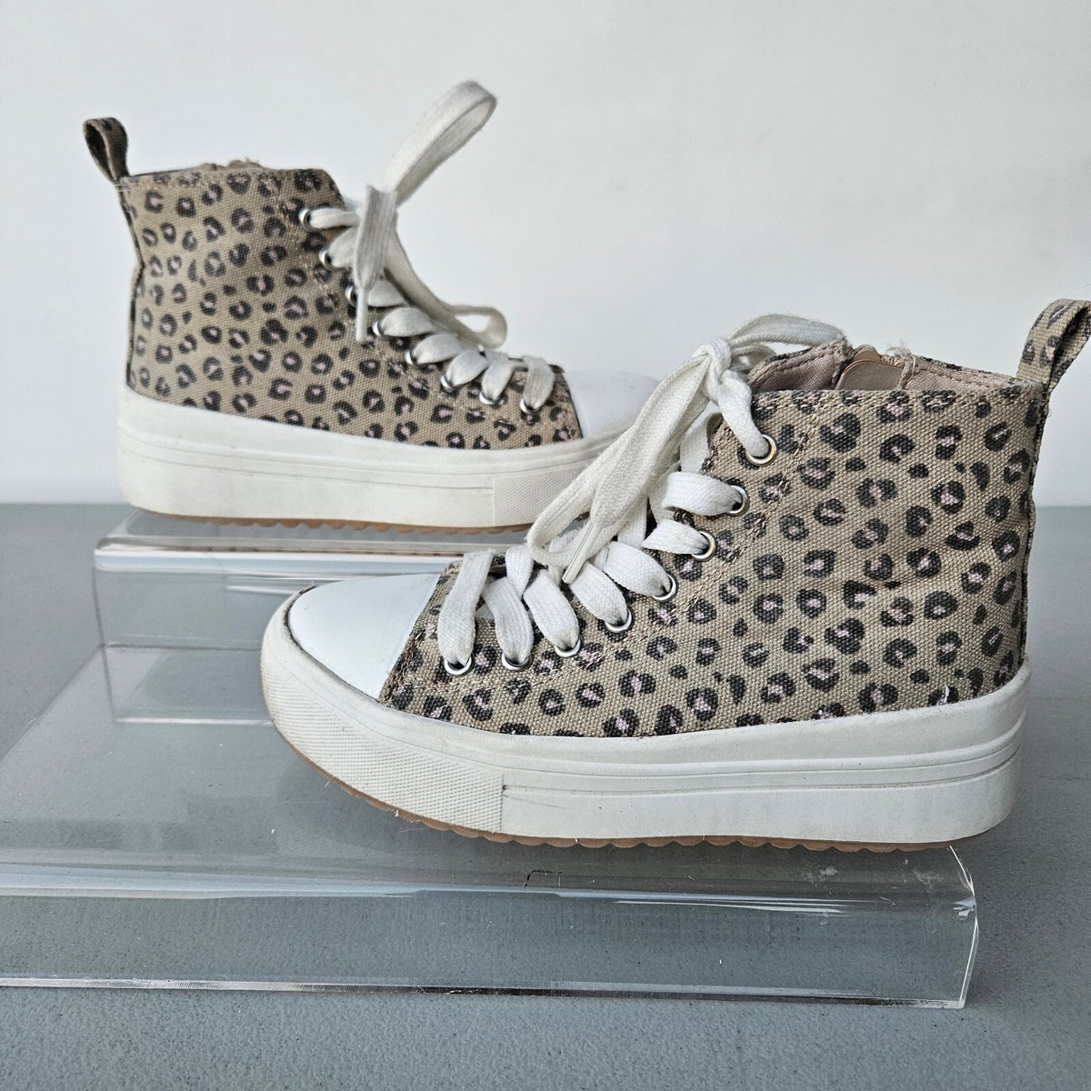 Art Class Girls 1 Blakely Leopard Print High Top Lace-Up