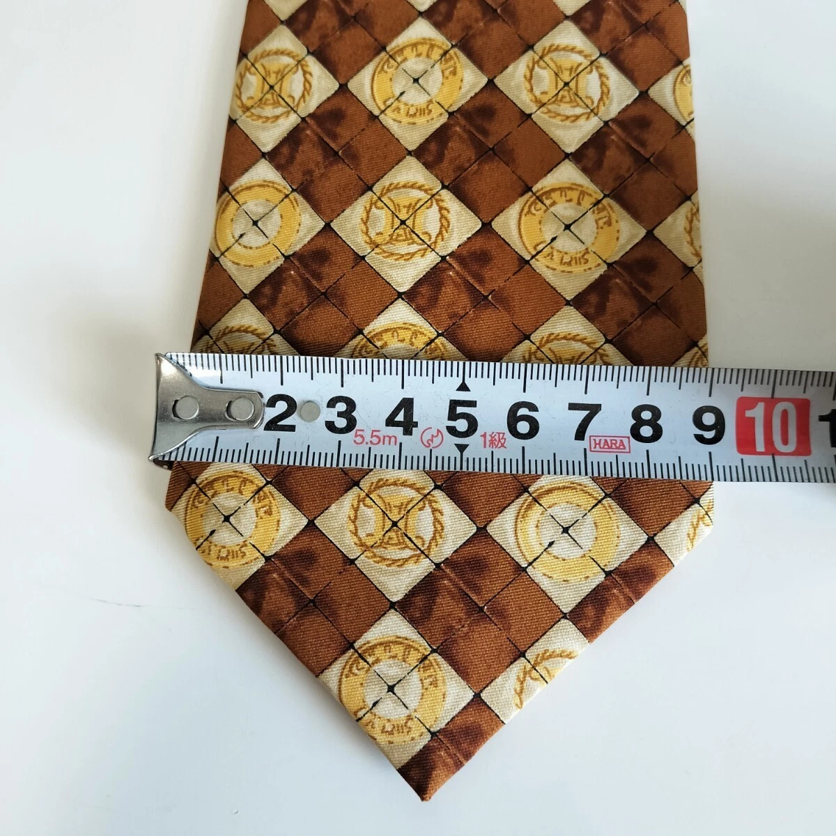 CELINE cravatta uomo seta originale usata cravatta abito classico lusso multicolore A127