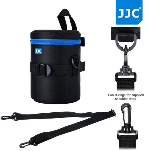 JJC 100x165mm Deluxe Lens Pouch Case Bag with 120cm Shoulder Strap fr CANON LENS - Picture 2 of 11