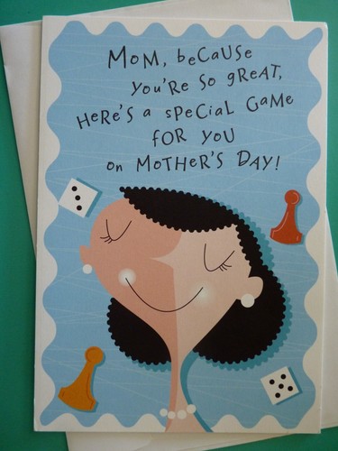 Hallmark Mother's Day Tri-Fold Greeting Card 'It's the Mom Game' - Picture 1 of 4