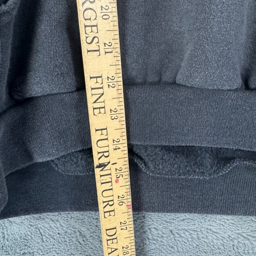 Vintage 90s Lee Heavyweight Faded Black Pullover Hoodie Size Large - Picture 4 of 7