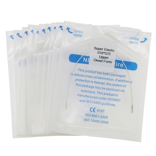 10 piezas de cables de arco de ortodoncia dental súper elásticos blancos rectangulares forma ovoide - Imagen 13 de 44