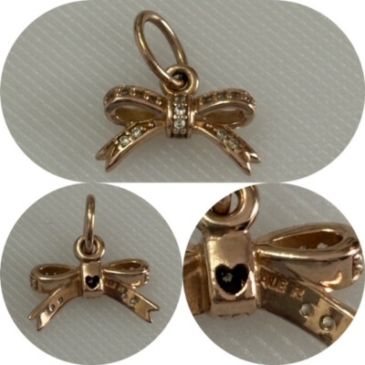 PANDORA ROSE SPARKLING BOW NECKLACE OR PENDANT