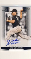 NATE WOHLGEMUTH 2019 Leaf Perfect Game PG Black AUTO /50 ARKANSAS