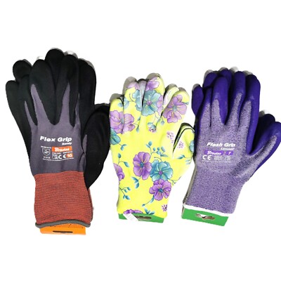 Flex Grip Sandy Arbeitshandschuhe Nitril Gr. 6-11 - Hochwertige Gartenhandschuhe
