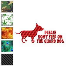 Chihuahua Guard Dog, Vinyl Decal Sticker, 40 Patterns  3 Sizes, 6172
