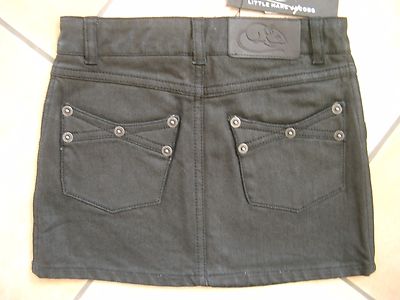 (C676) Little Marc Jacobs Girls Jeans Rock asym. Taschen & Logo Stickerei gr.116