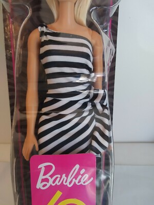 Barbie 60th Anniversary - 1959 Era Doll Black & White Dress Manufactured  2018 | eBay