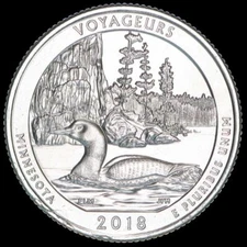 2018 S Voyageurs ATB Minnesota Quarter PROOF Deep Cameo Clad US Mint