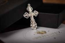 Kreuz  925 Silber Orthodox Kreuzfix, Крест православный серебро Nr. 0074
