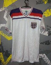 England Jersey Home MEDIUM Shirt Retro Replica Score Draw ig93