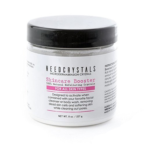 Microdermabrasion Crystals DIY Exfoliating Facial Scrub, 8 Oz Size 120 Grit