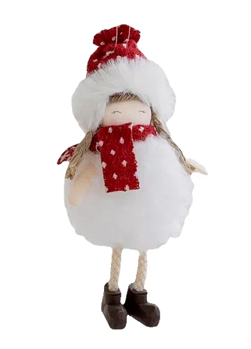 Set Anhänger 2x Schneefrau Schneemann Weihnachten Dekoration Geschenkidee - Bild 2 von 2