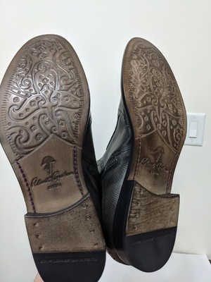 Robert Graham Vandam Leather Zipper Ankle Boots ROBERT GRAHAM VANDAM Mens Double Zipper Leather Pewter Gray  main image 3