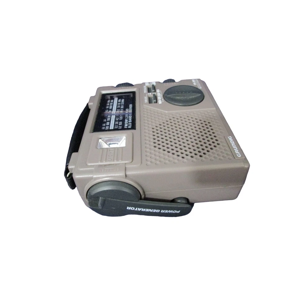 Grundig FR200 World Band Receiver AM/FM/SW1/SW2 Radio Flashlight Winds Up GUC - Image 4 of 4