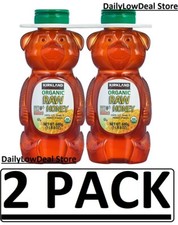 2 PACK - Kirkland Signature Organic Raw Honey 24 oz Total 48 oz FRESH 