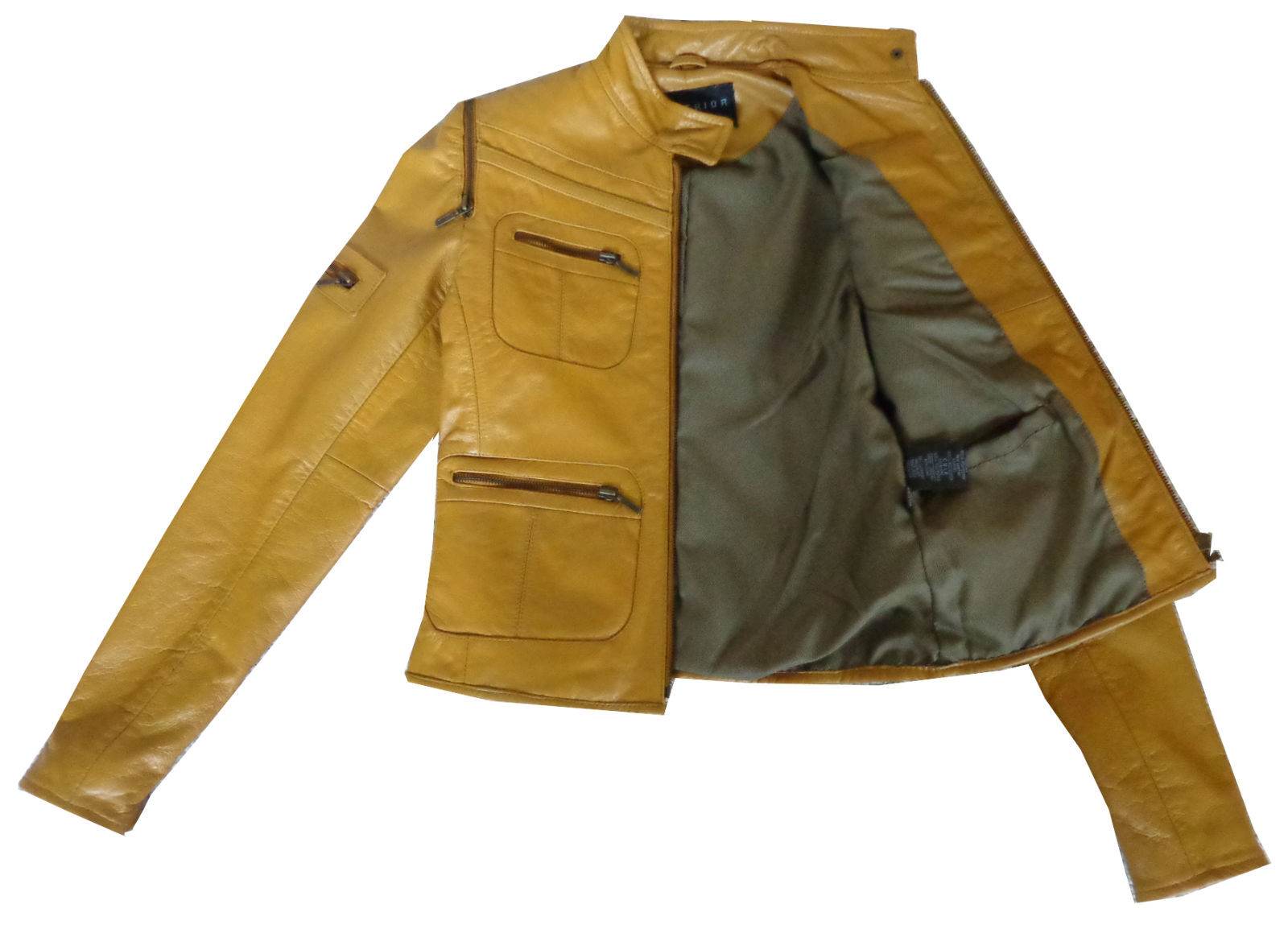 Women's Genuine Leather New Look Jenny Jacket Camel on Christmas sale